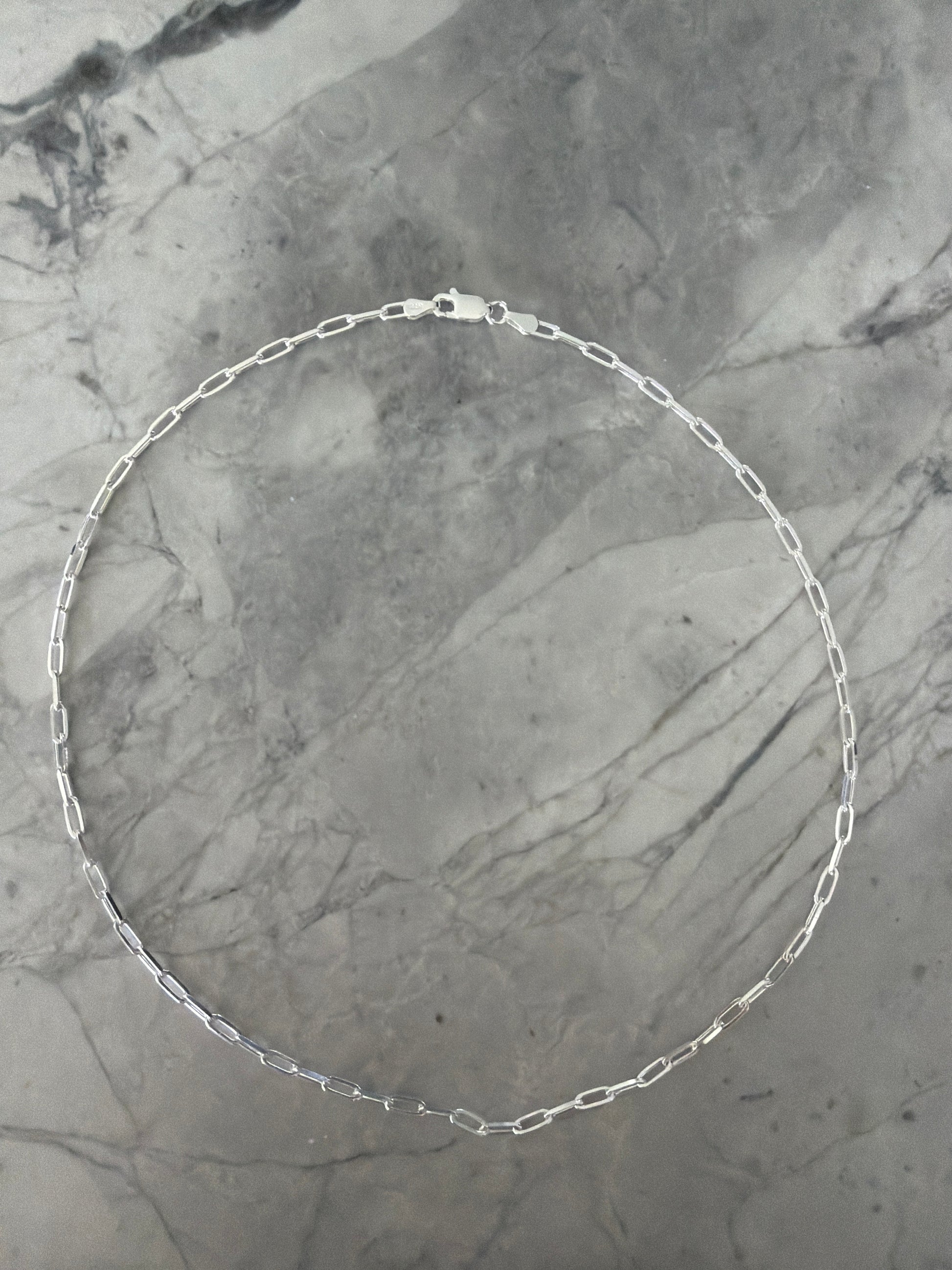 Jacqueline Lee Jewellery | Italian Sterling Silver Paperclip Necklace