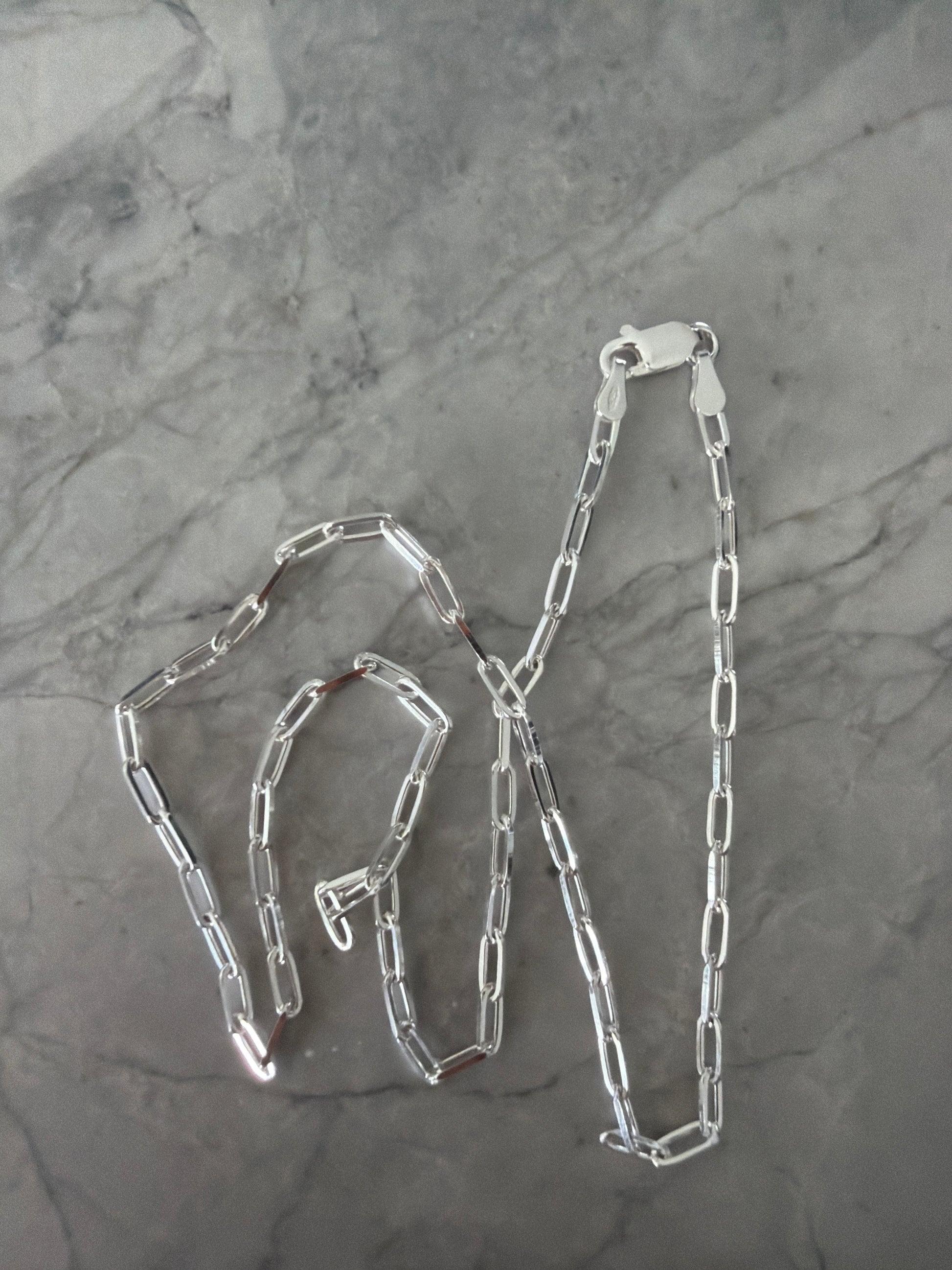 Jacqueline Lee Jewellery | Italian Sterling Silver Paperclip Necklace