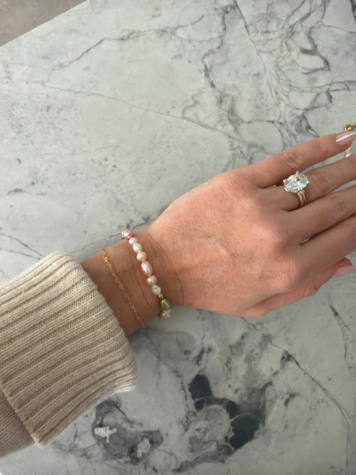 Jacqueline Lee Jewellery | Lustre Baby Pink Pearl Bracelet