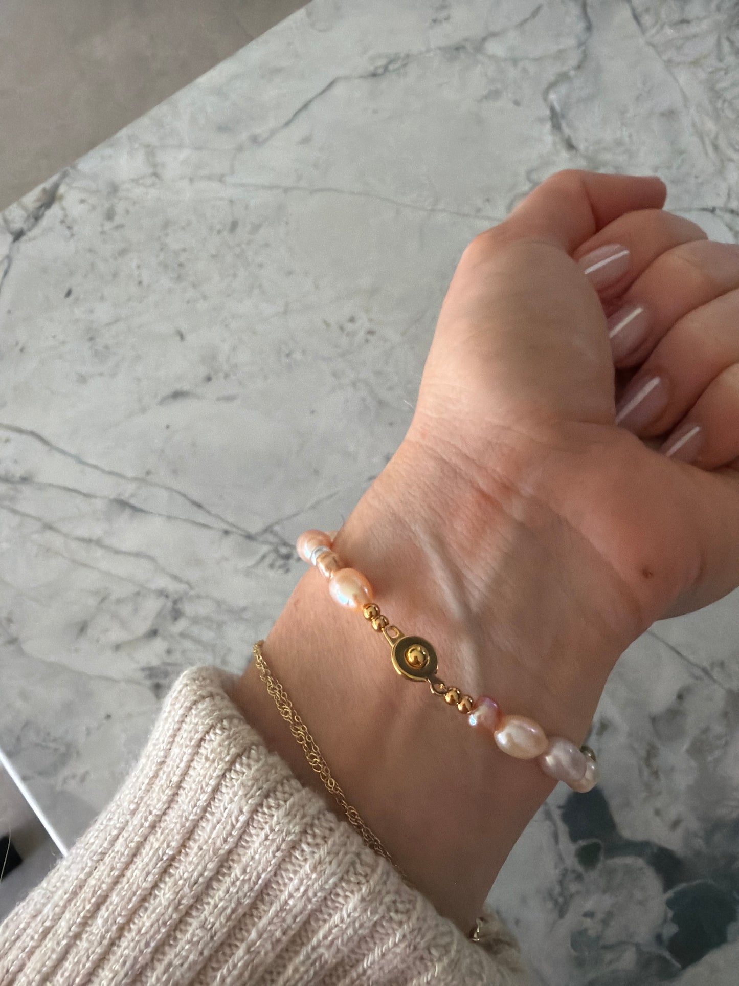 Jacqueline Lee Jewellery | Lustre Baby Pink Pearl Bracelet