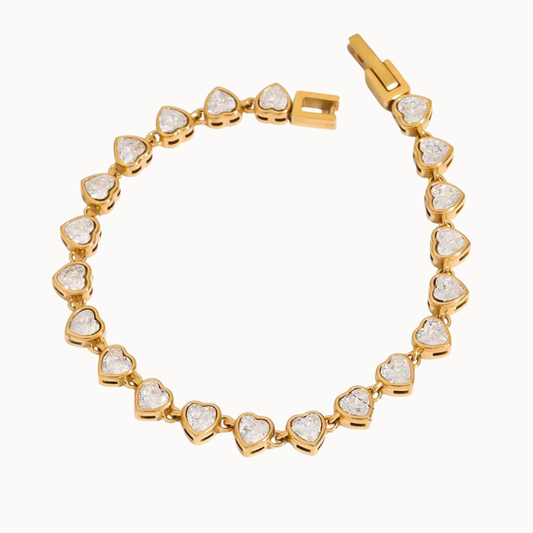Margot Zircon Vintage Tennis Bracelet | 18k Gold-Coated - PRE ORDER