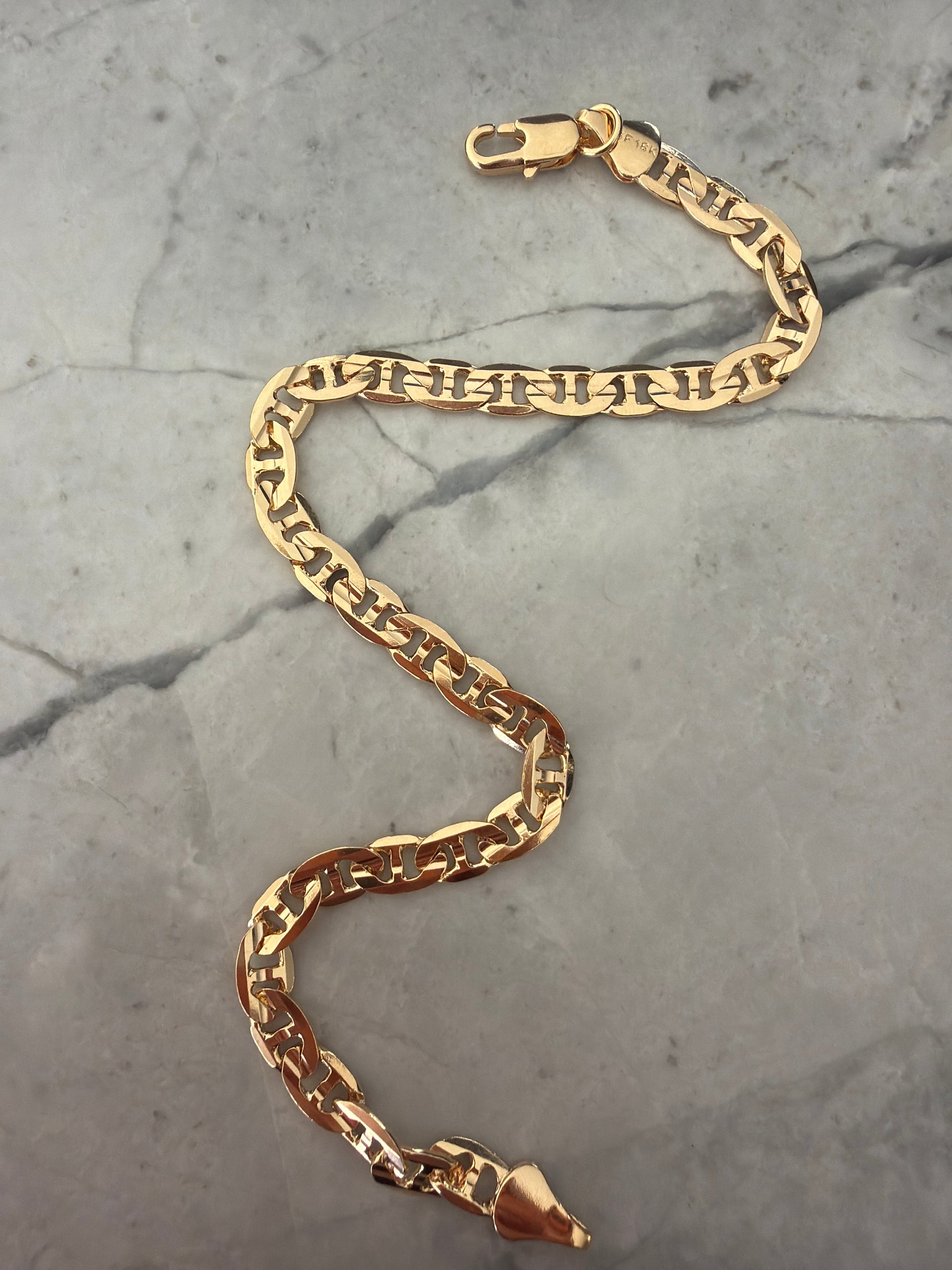 Jacqueline Lee Jewellery | Men’s Italian Links 18k gold filled Bracelet