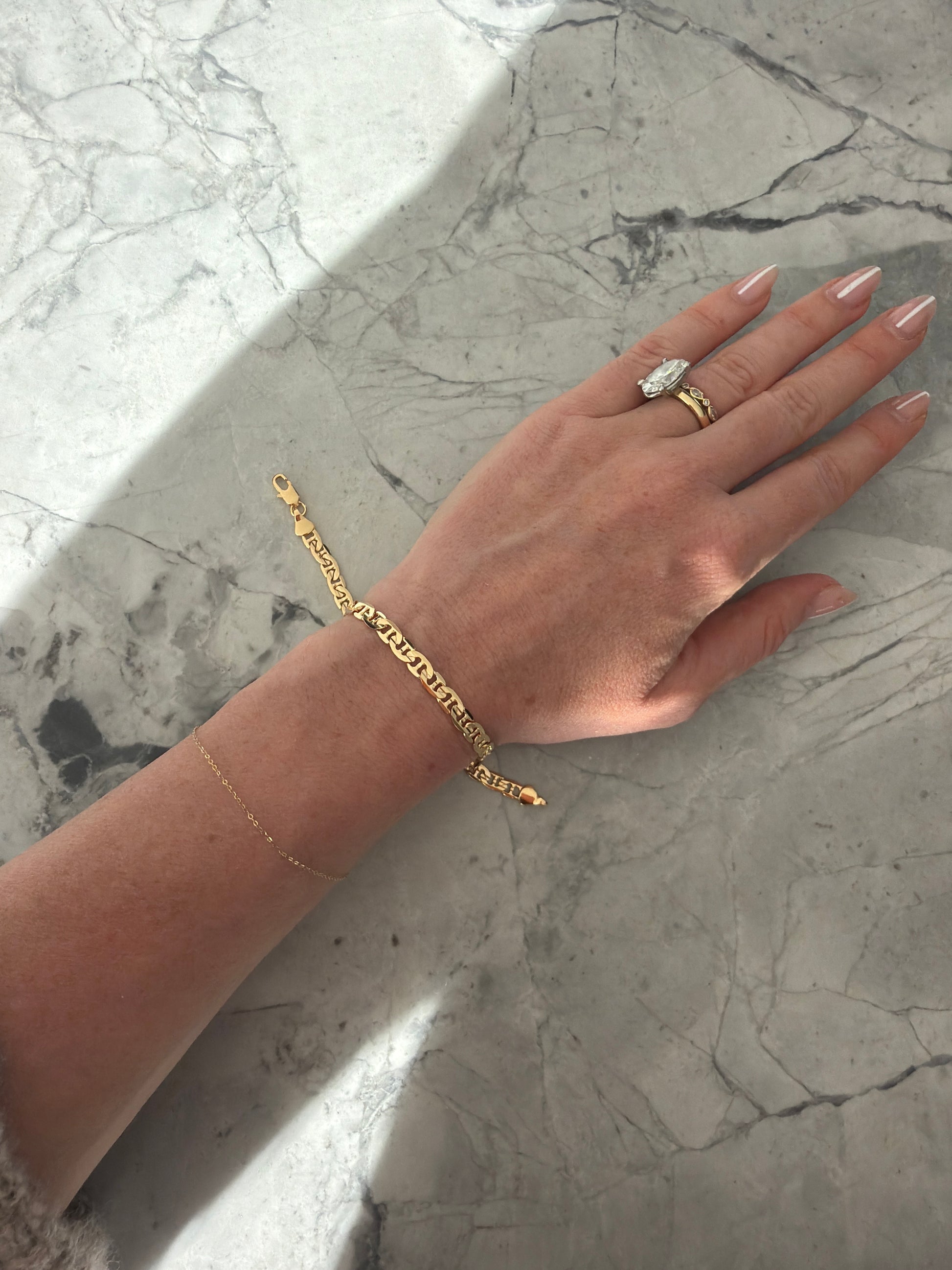 Jacqueline Lee Jewellery | Men’s Italian Links 18k gold filled Bracelet