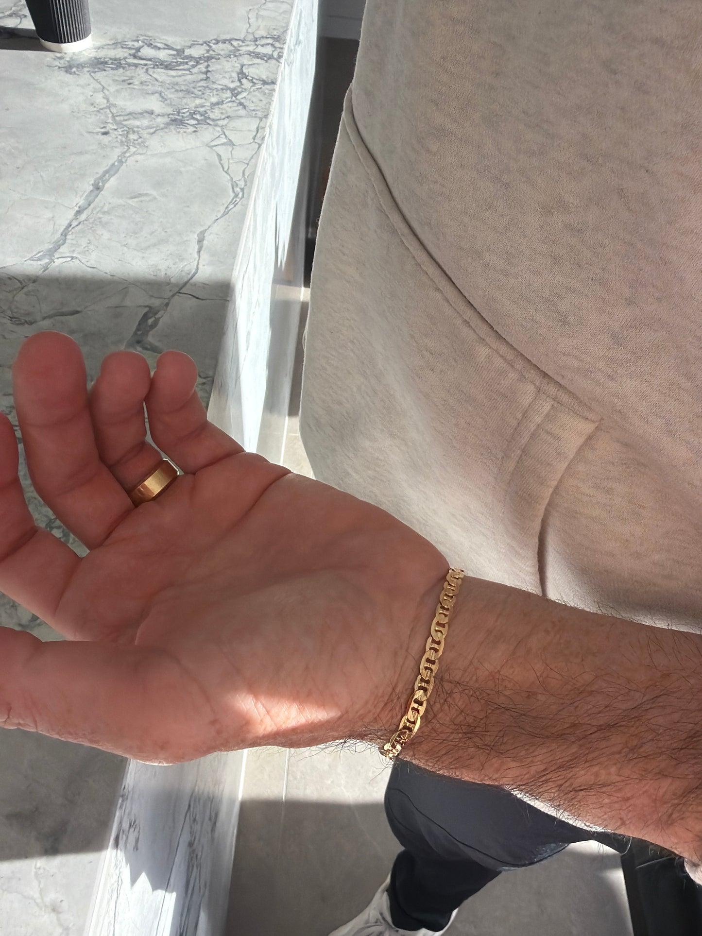 Jacqueline Lee Jewellery | Men’s Italian Links 18k gold filled Bracelet