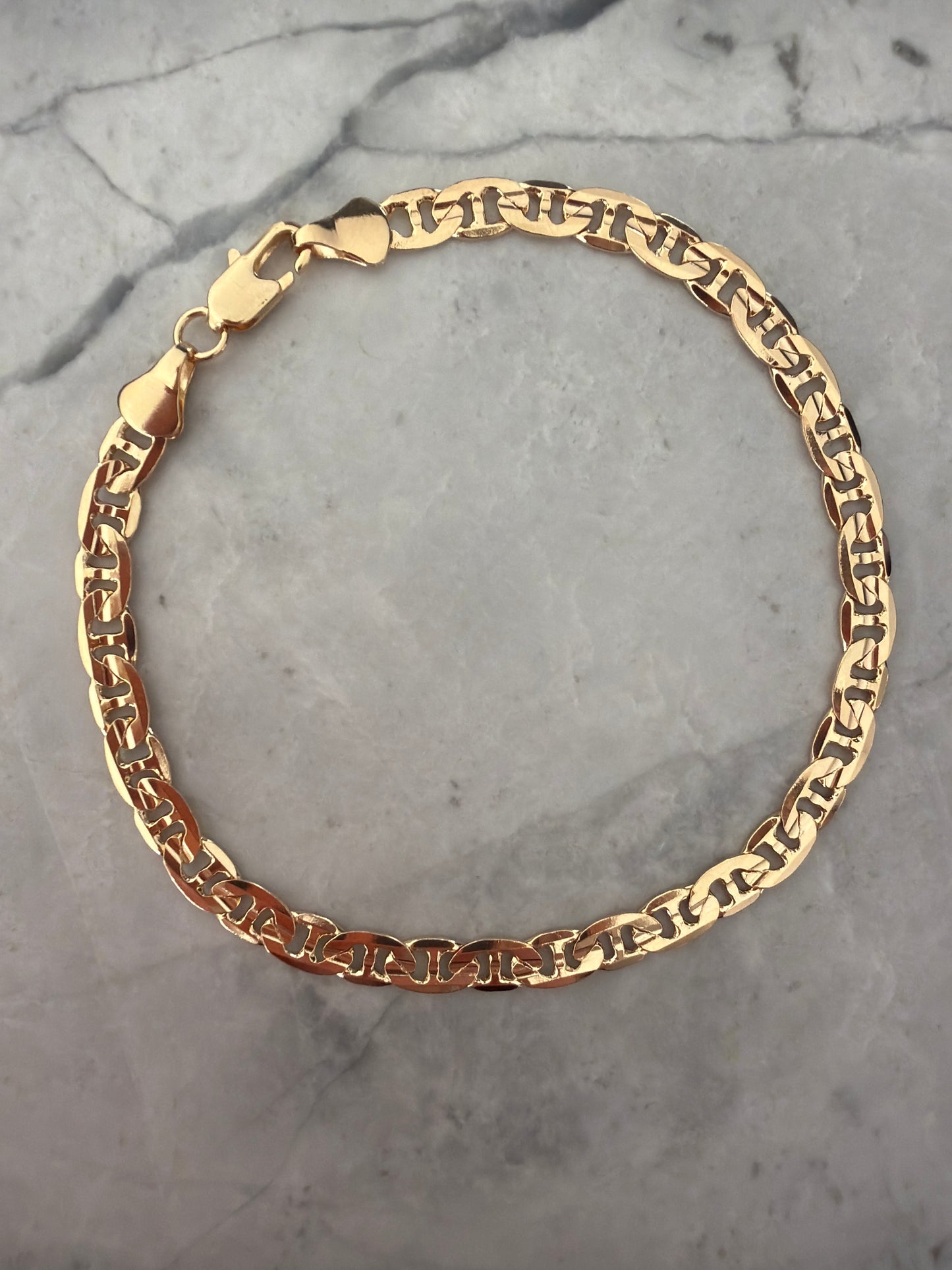 Jacqueline Lee Jewellery | Men’s Italian Links 18k gold filled Bracelet