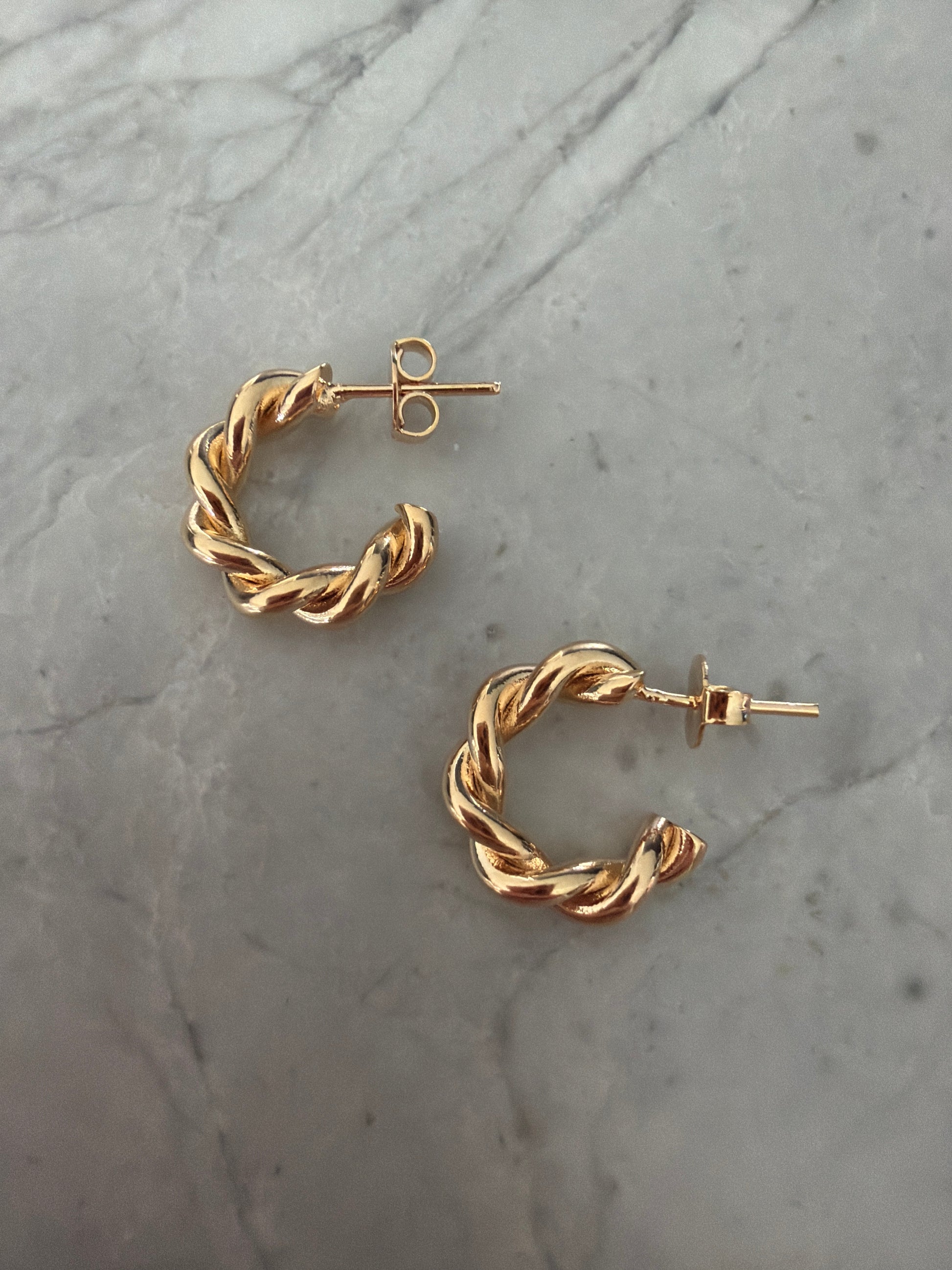 Jacqueline Lee Jewellery | Mini Croissant 18k Gold Filled Earrings