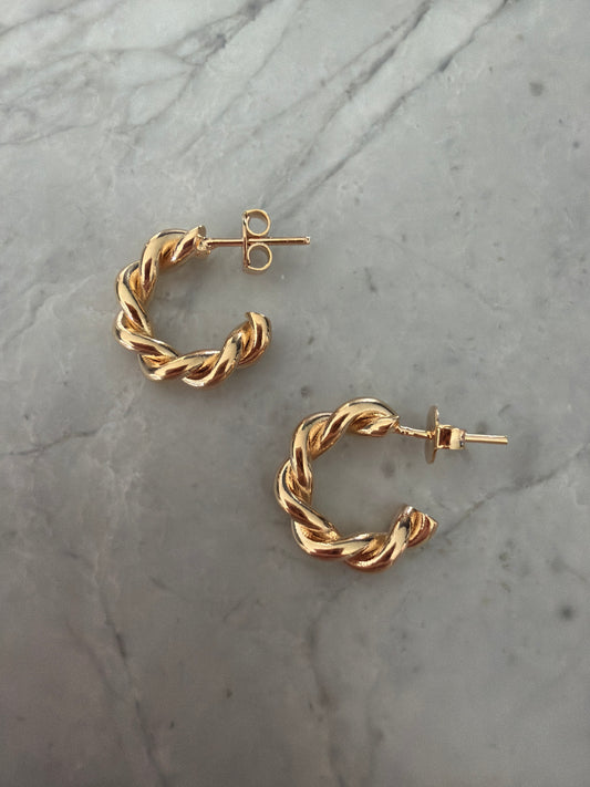 Jacqueline Lee Jewellery | Mini Croissant 18k Gold Filled Earrings