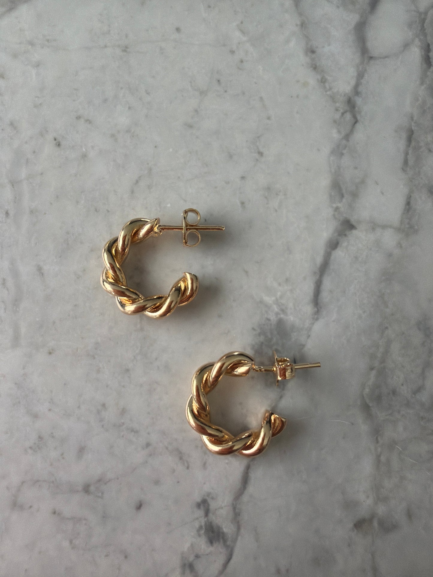 Jacqueline Lee Jewellery | Mini Croissant 18k Gold Filled Earrings