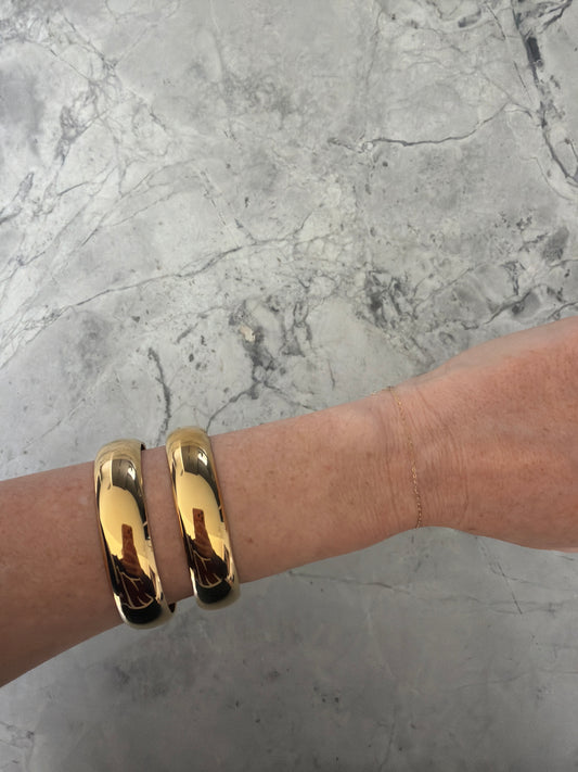 Jacqueline Lee Jewellery | Olympia Double Statement Cuff 18k Gold-Coated