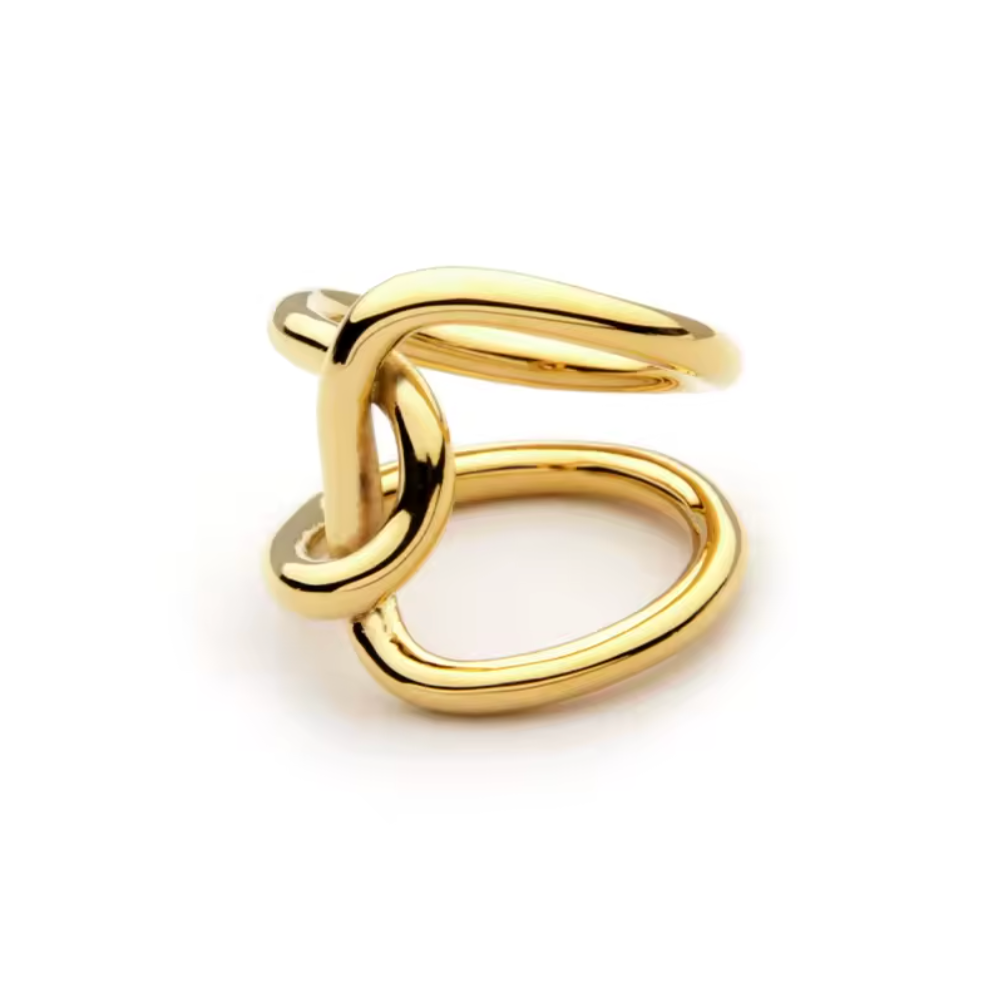 Twisted Knot Ring — 24K Gold Finish PRE ORDER ONLY