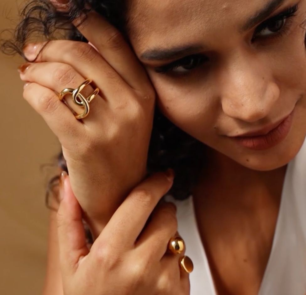 Twisted Knot Ring — 24K Gold Finish PRE ORDER ONLY