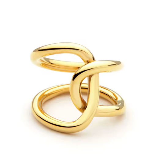 Twisted Knot Ring — 24K Gold Finish PRE ORDER ONLY