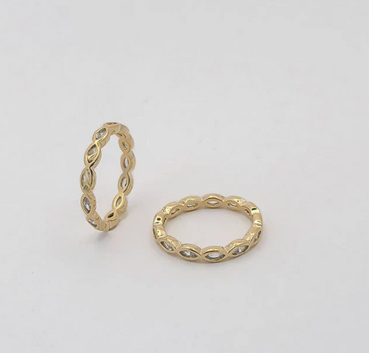 Kyla Eternity Ring | 18k Gold-Filled - Pre-Order (Aug)