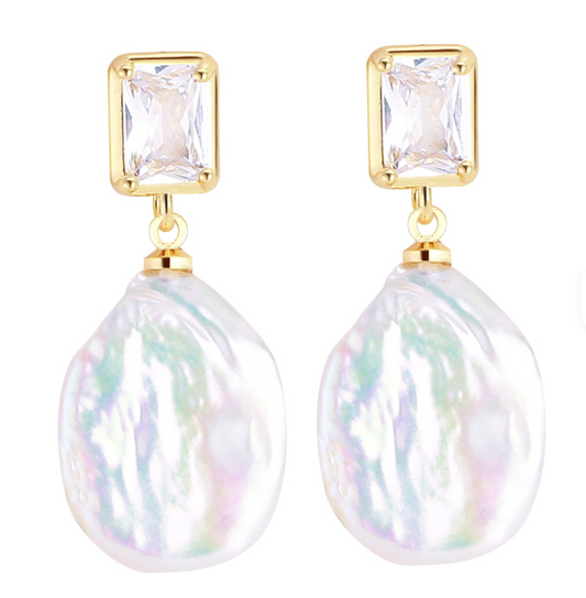 Bridal Whimsy Pearl Earrings | 18k Gold-Filled