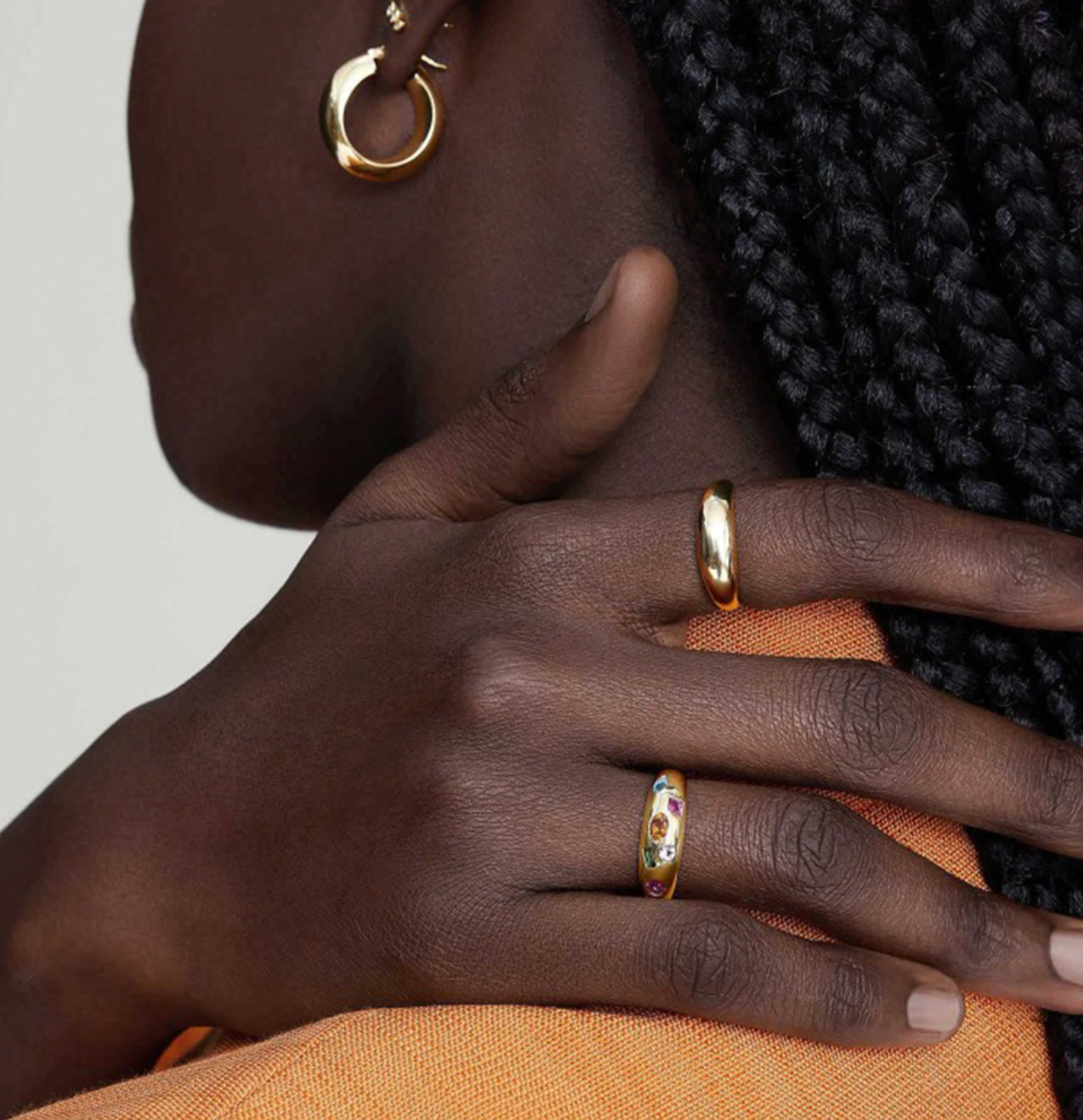 Quinn Confetti Waterproof Gem Ring | 18k Gold-Coated