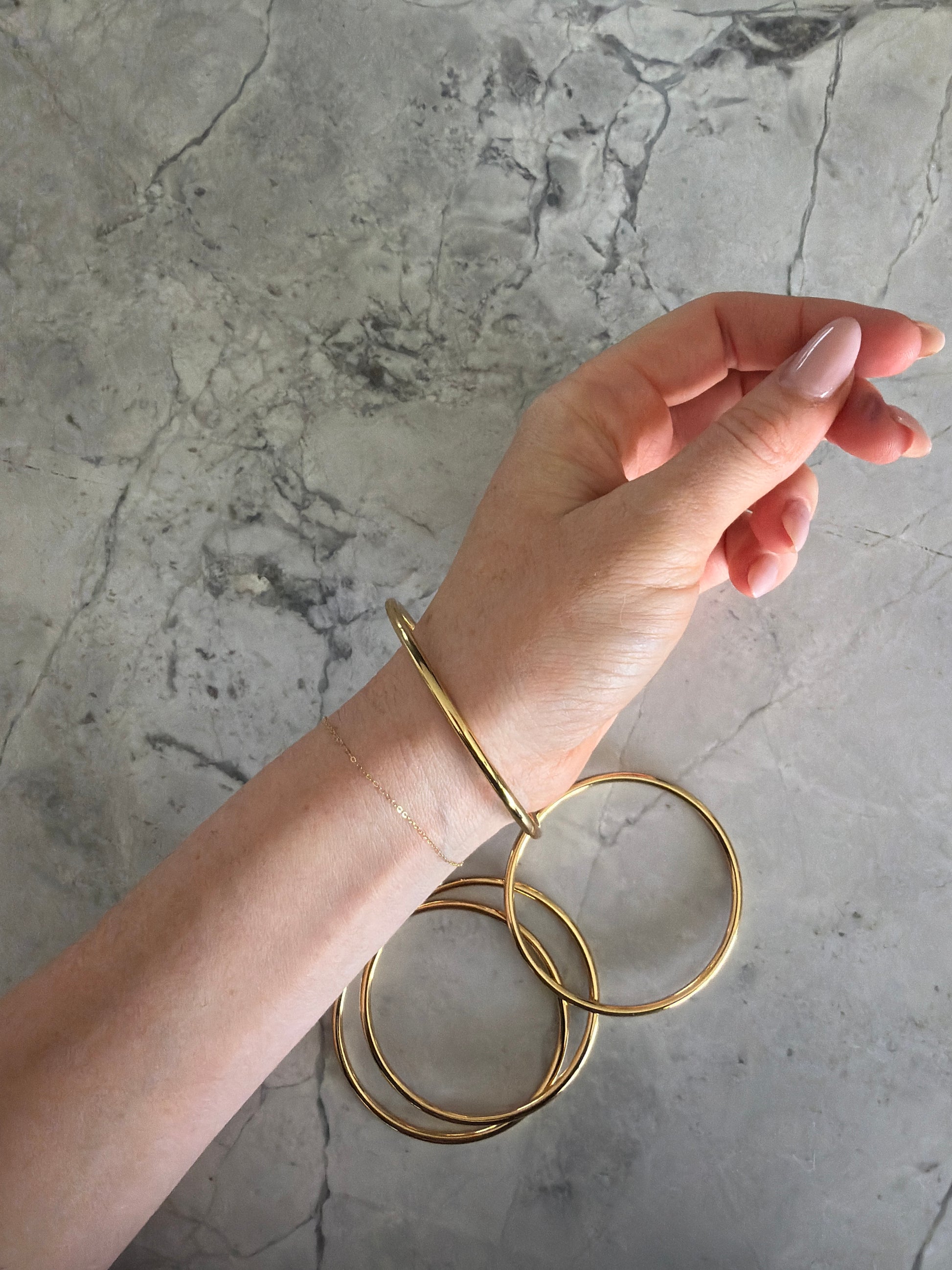 Jacqueline Lee Jewellery | Small Wrists Classic Waterproof Gold Bangle