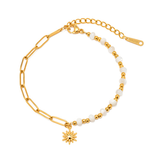 Pre-Order Pearl and Gold Waterproof Bracelet Sun Bracelet