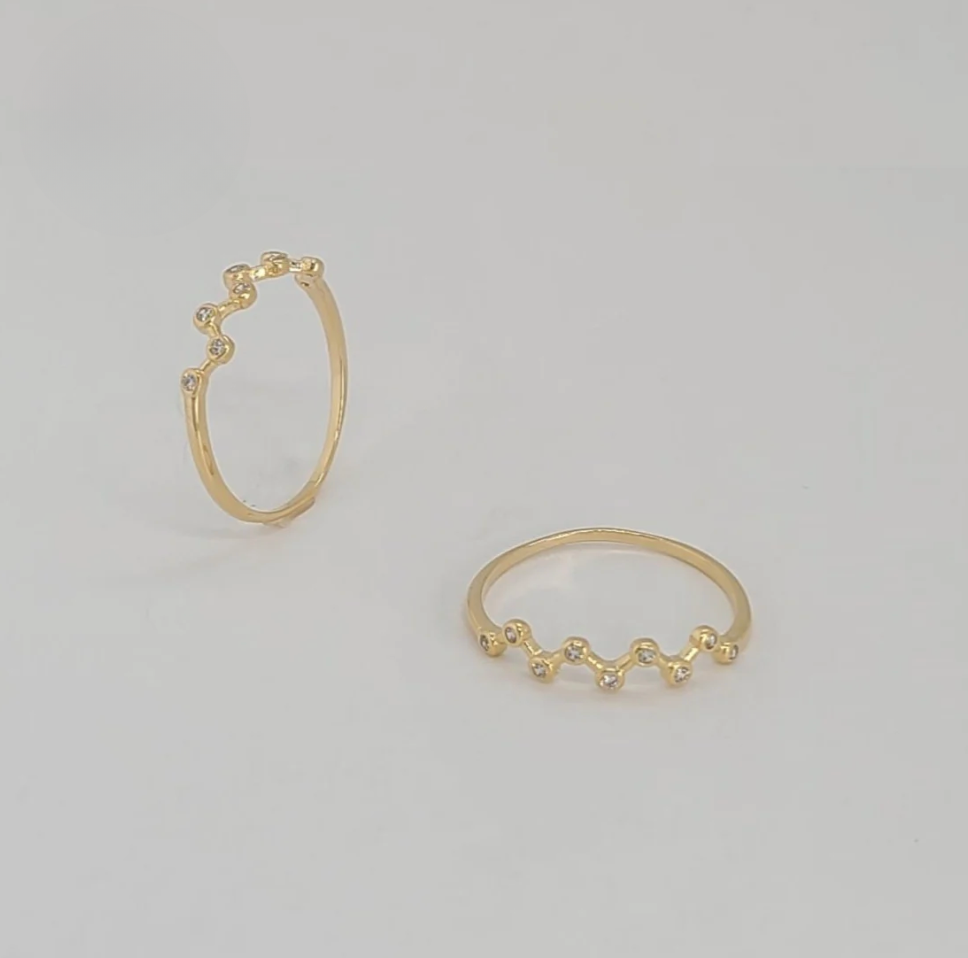 Zig Zag 18K Gold Filled Ring