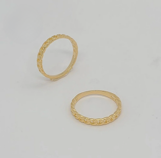 Curb Link Band Ring