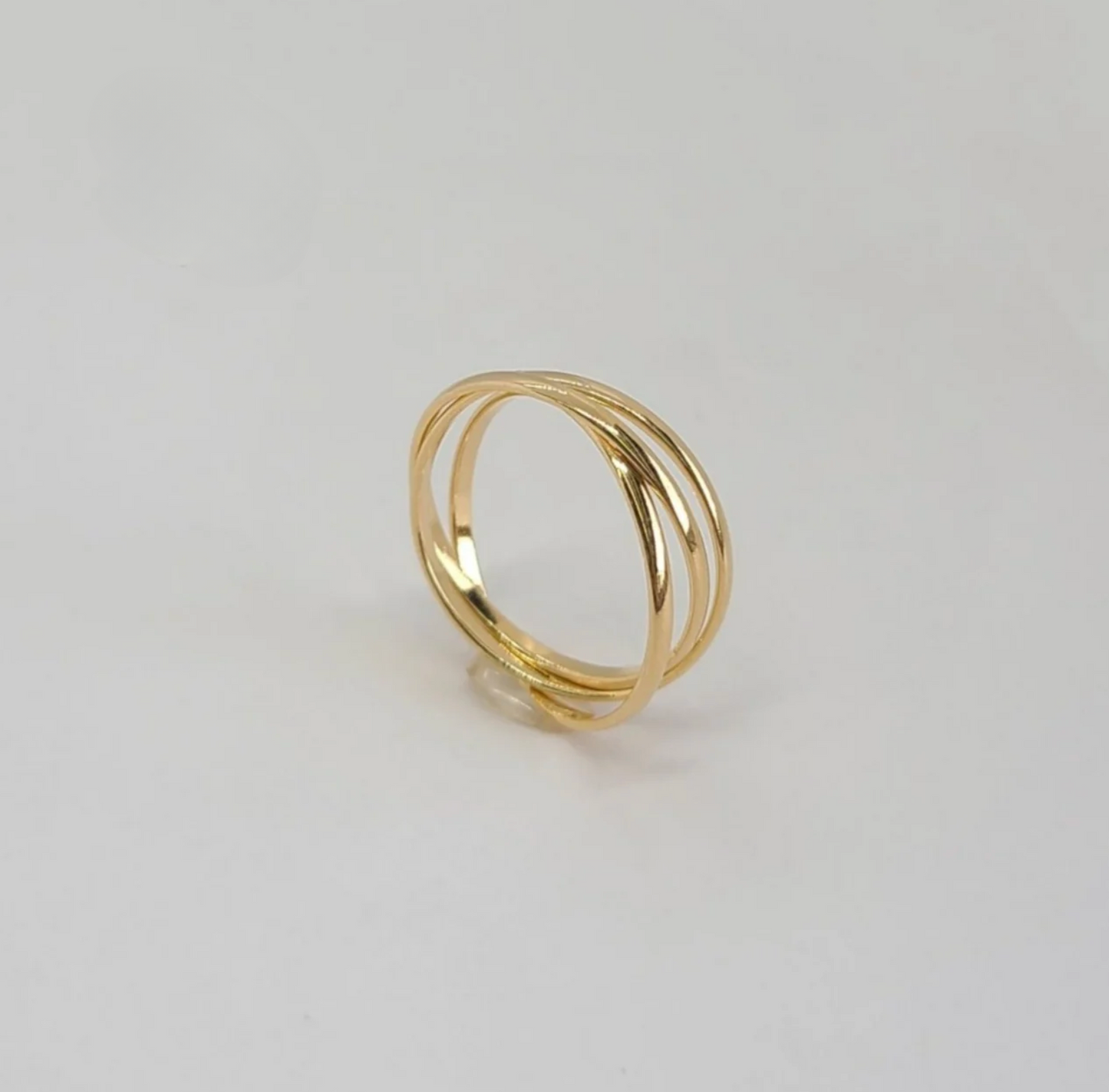 Triple Band 18K Gold Filled Ring