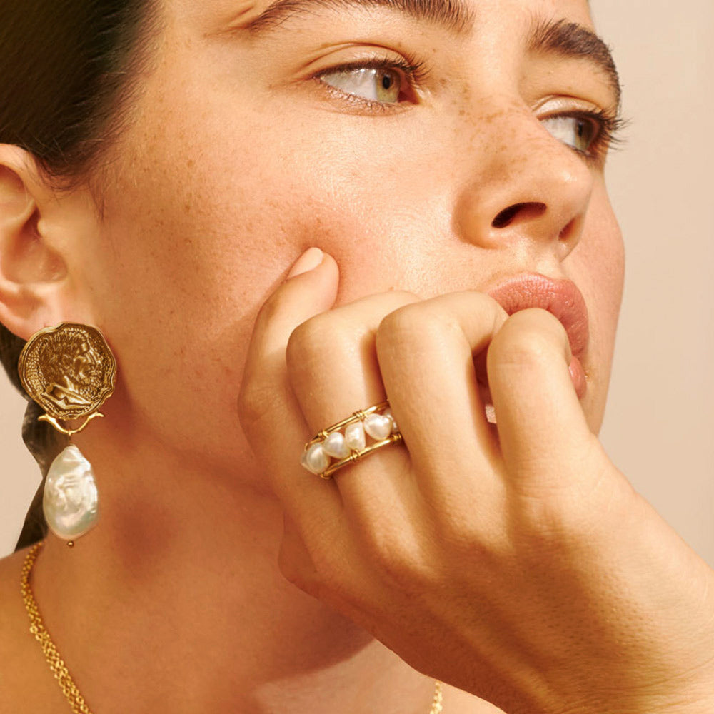Aurelia Celeste Pearl Ring