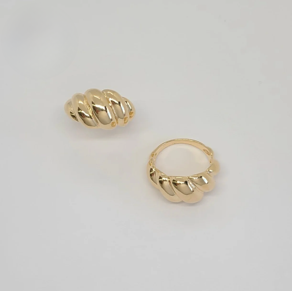 Croissant Gold-filled Statement Ring