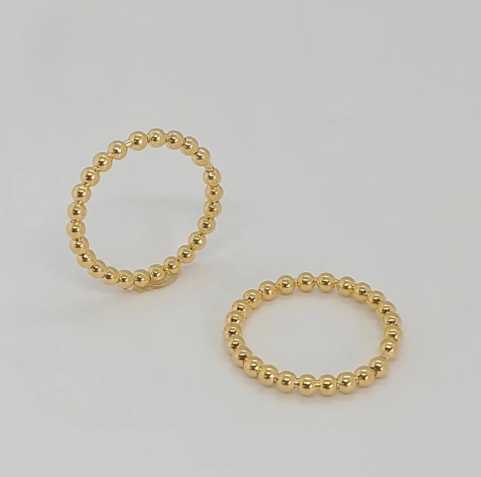 Balls Gold Stackable Ring