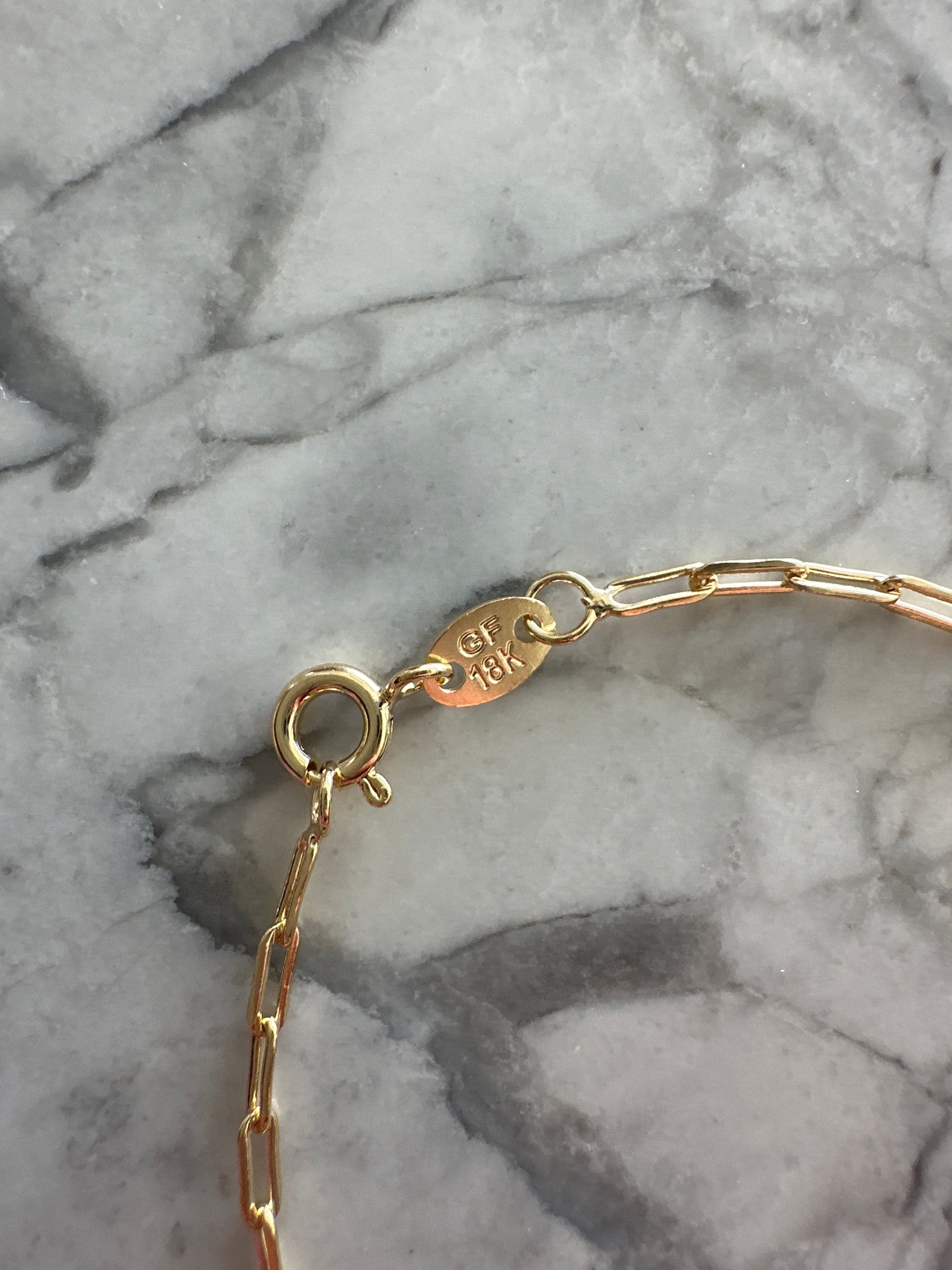 Jaqueline Lee Jewellery | Penny Dainty Paperclips Chain Bracelet Gold